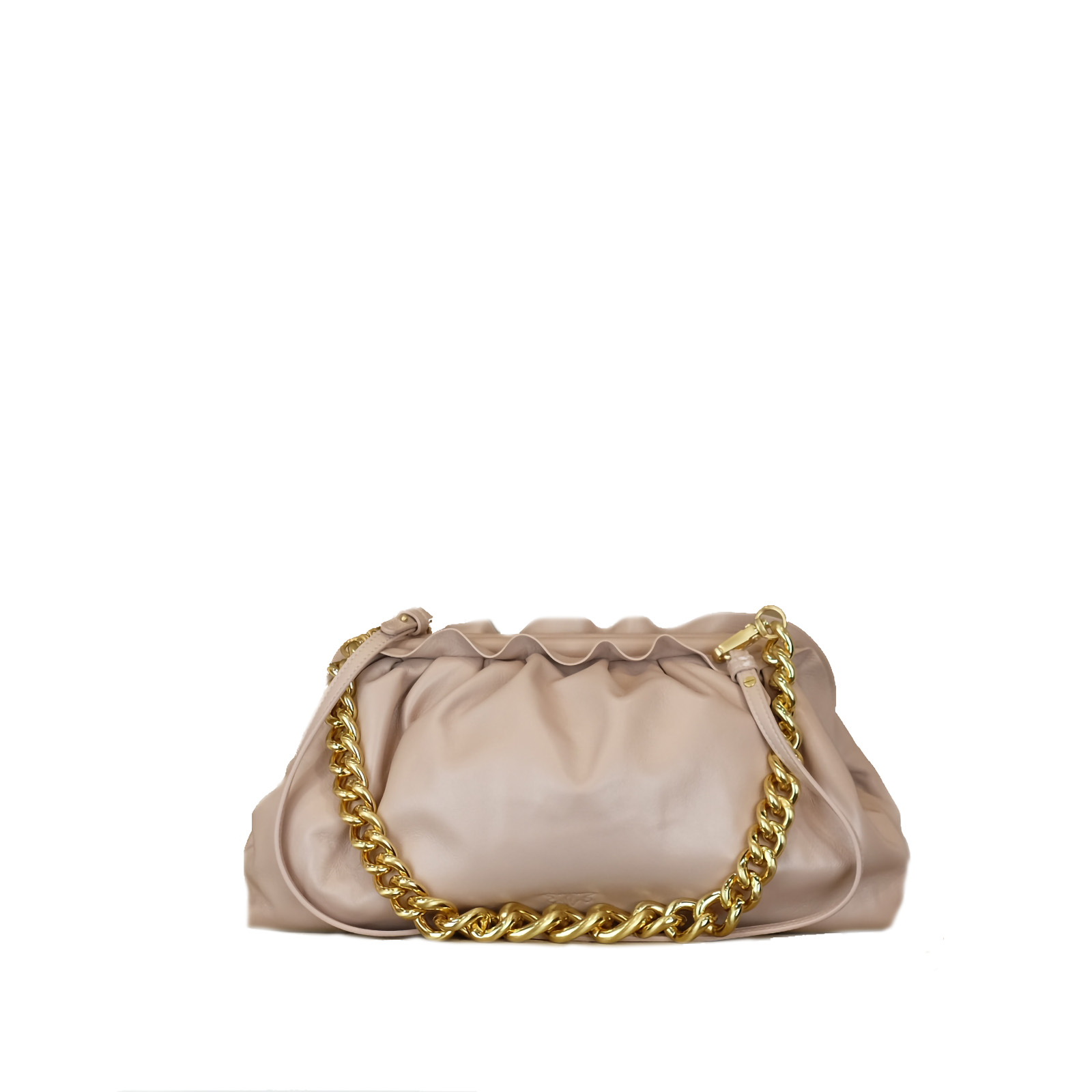 pinko chain clutch bag